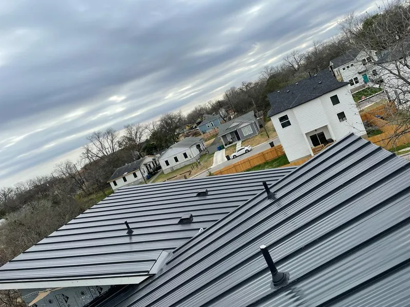 Standing seam metal roof panels with vents for Skylight Repair in Sandusky